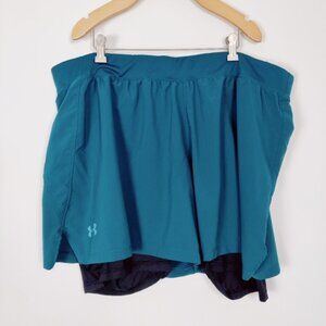 Under Armour Iso Chill Womens Athletic Shorts in Green Size 3XL